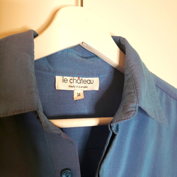 Vintage Iridescent Button-Front Shirt – M - Picture 3 of 3